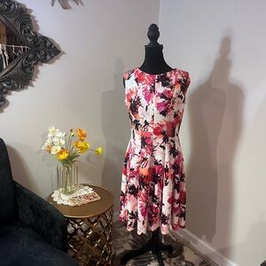 Zarr Collection Vibrant Floral Dress